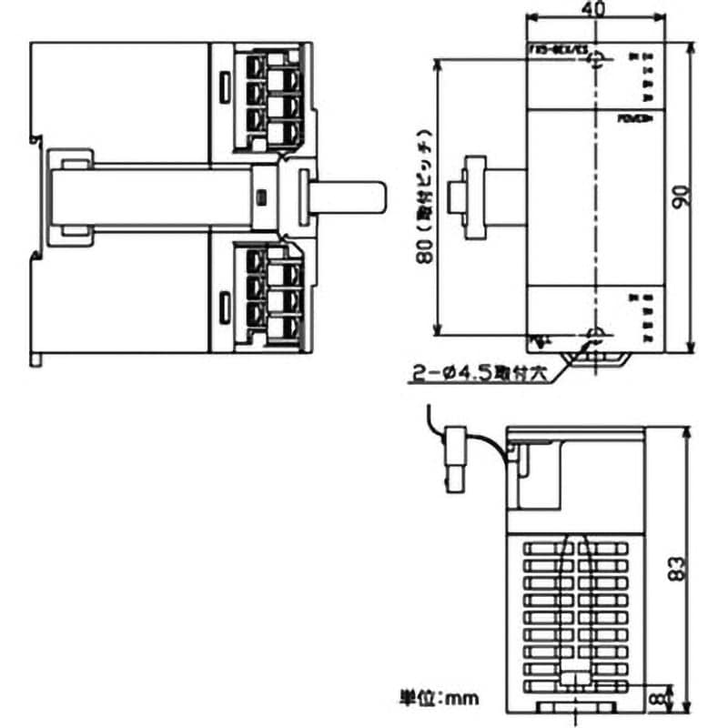 FX5-8EX/ES 入出力増設ブロック (I/Oユニット) 1台 三菱電機 【通販モノタロウ】