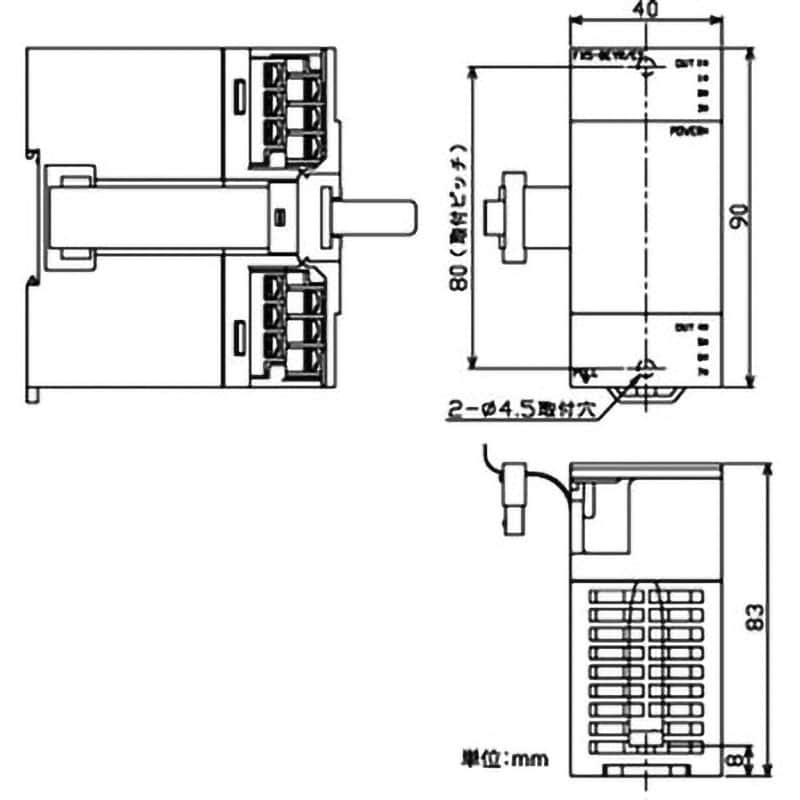 FX5-8EYR/ES 入出力増設ブロック (I/Oユニット) 1台 三菱電機 【通販モノタロウ】