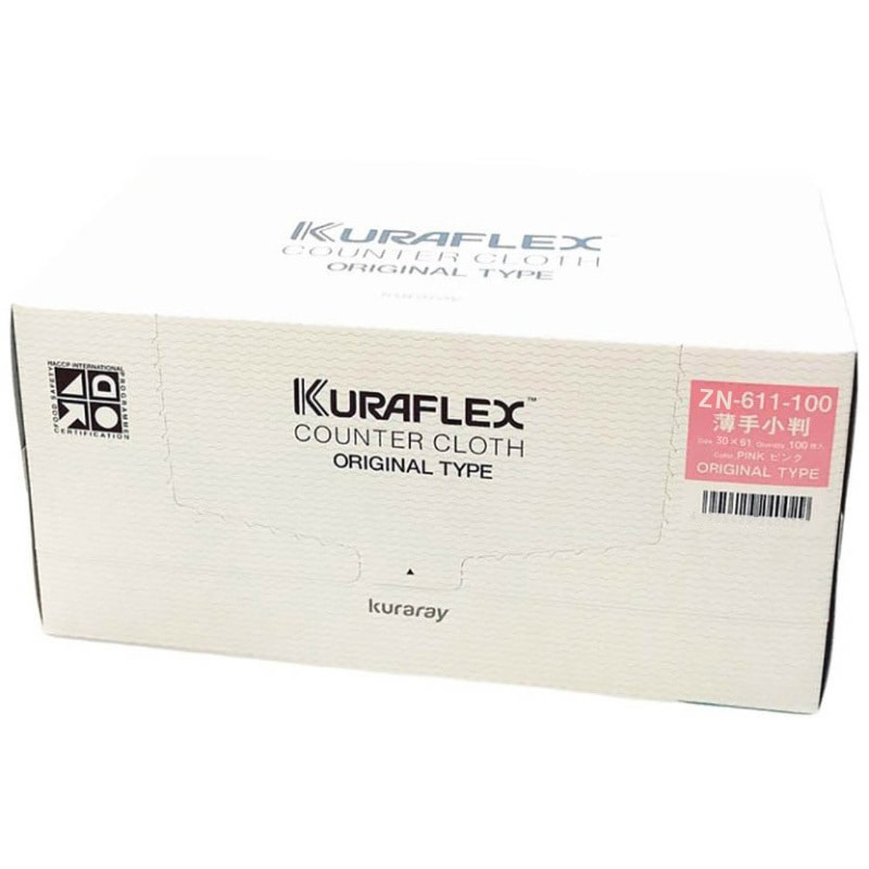 ZN-611-100 カウンタークロス オリジナル 薄手小判 1箱(100枚) クラレ