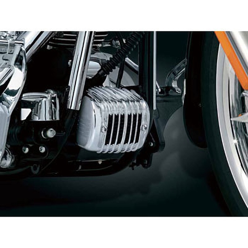 EVO ソフテイル用 インナープライマリーカバー クリヤキン＆エアゲージ