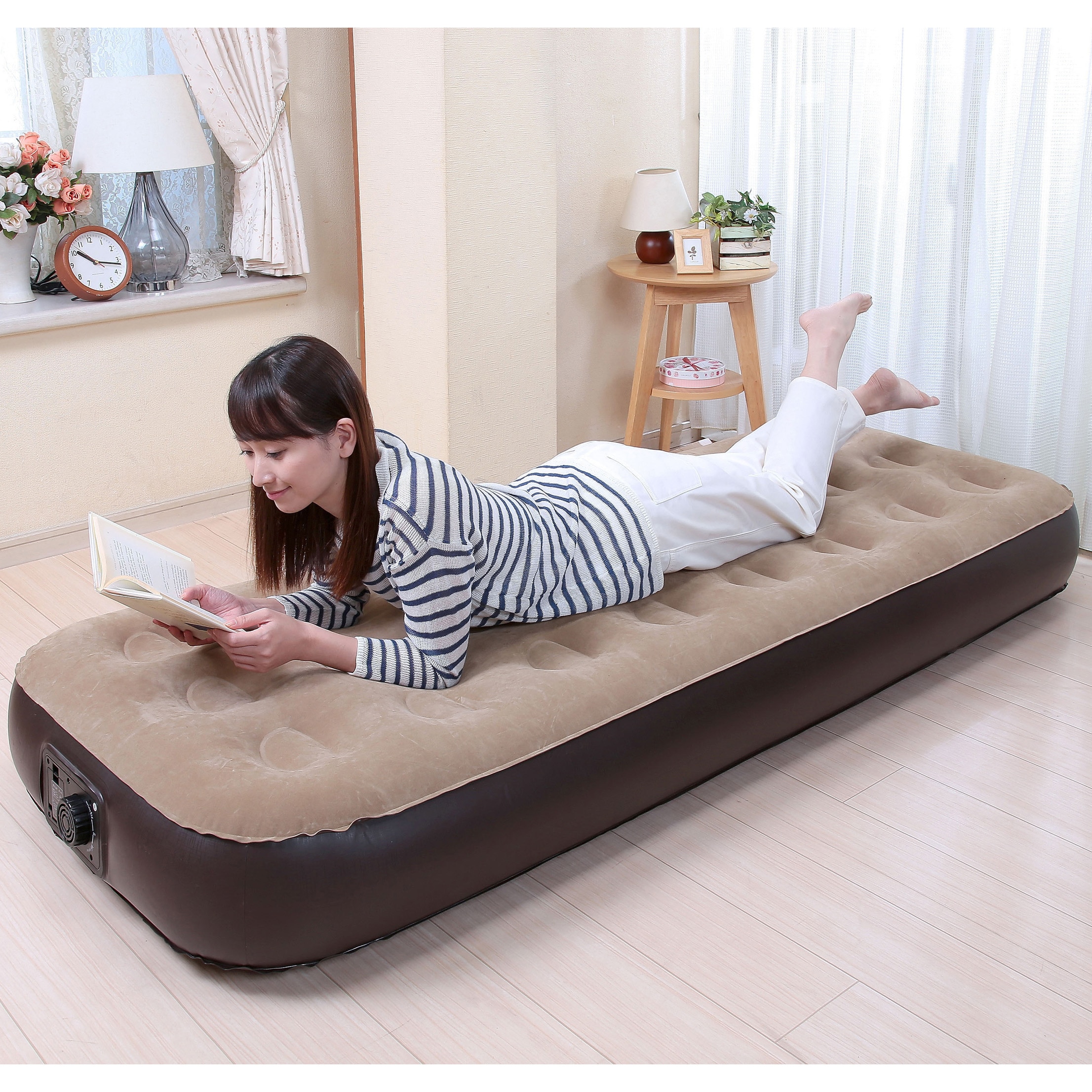 TAN-935(BR) 電動エアーベッドコンパクト ブラウン 1個 Vita 【通販