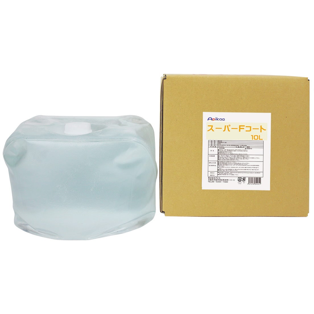 J272 洗車機溶剤 ビユーテー対応 洗車機無料メンテナンスサービス付 Apikaa 洗車機用 撥水剤  1箱(10L×1本) J272