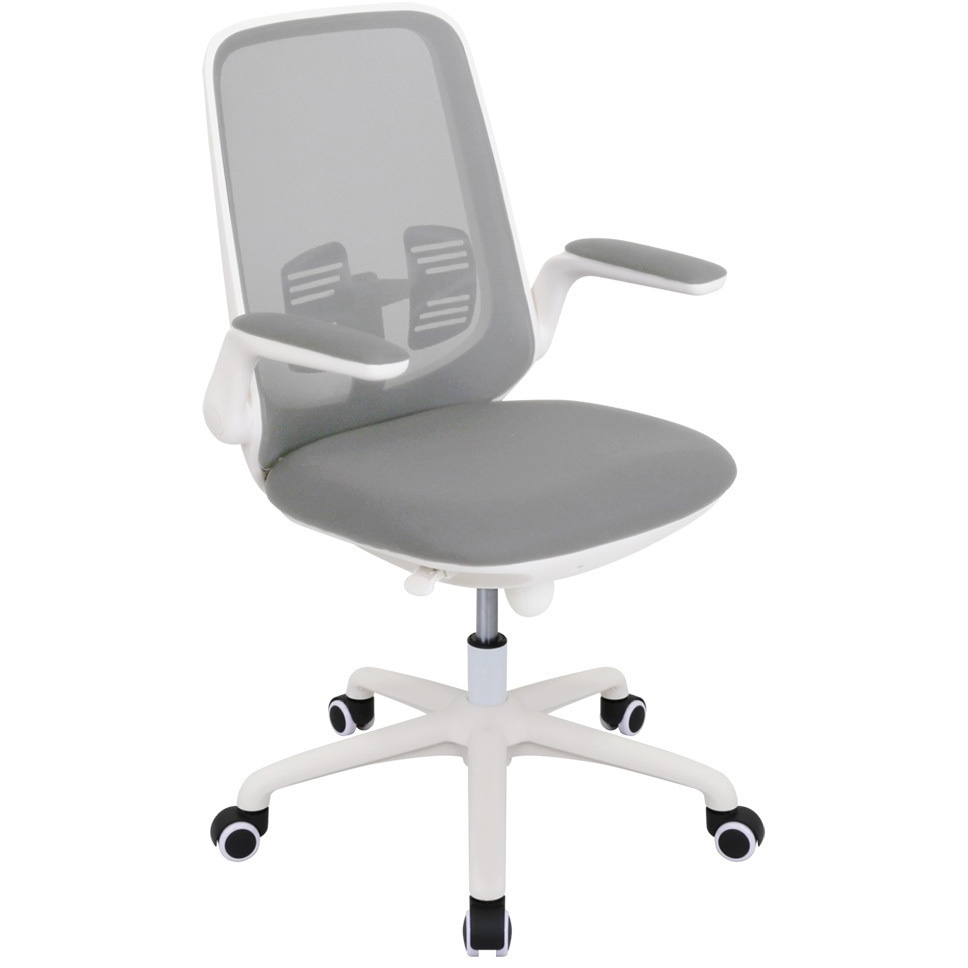 UTM-7006-GY ビジネスチェアUTM カグクロ キャスターあり グレー色 寸法595×580×900-990mm  UTM-7006-GY