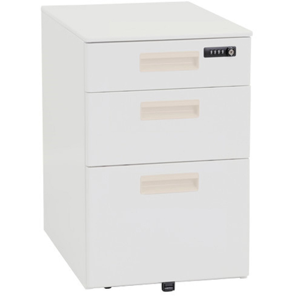 KD-3D ダイヤル式3段インサイド カグクロ キャスターあり ニューグレー色 幅395mm奥行562mm高さ616mm  KD-3D