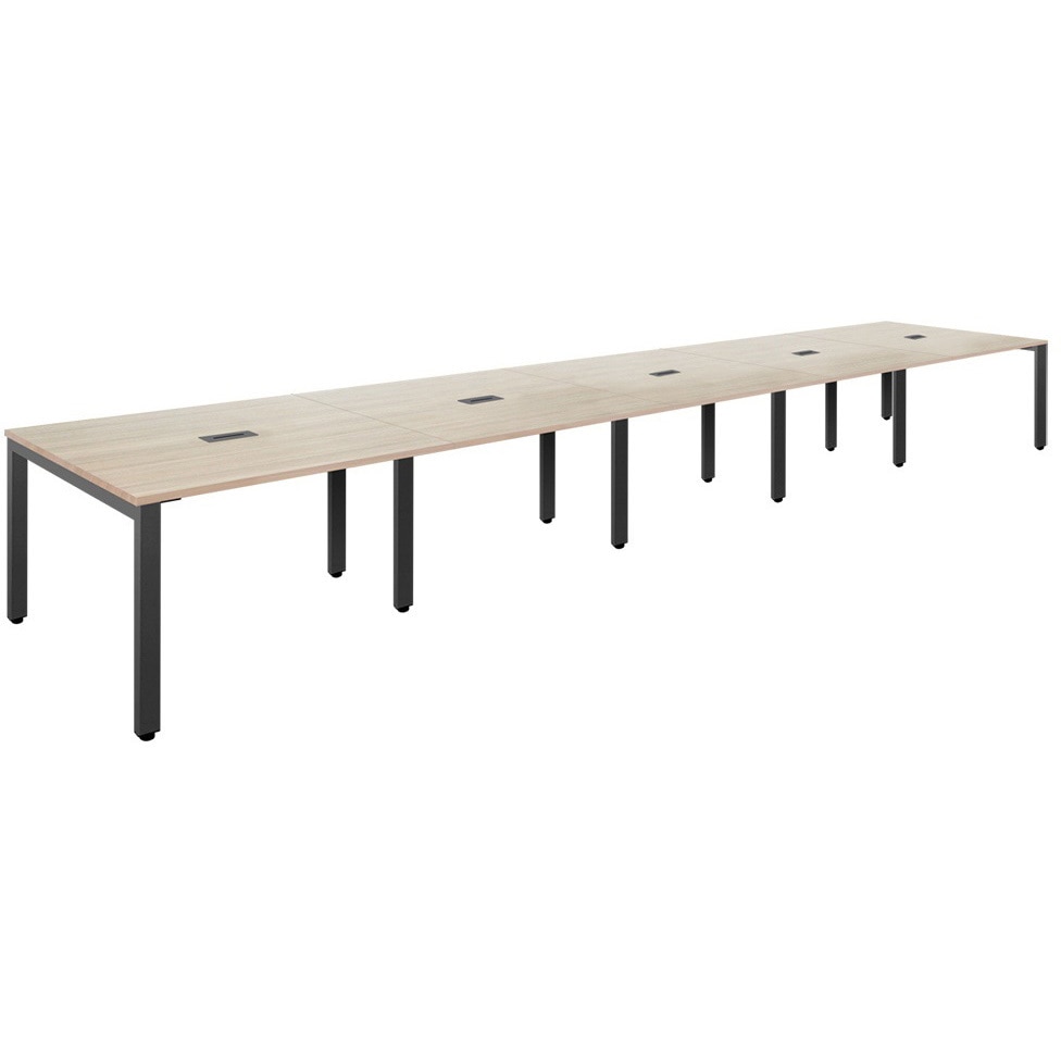 FAD-6012-WG フリーアドレステーブル カグクロ 高さ720mm幅6000mm奥行1200mm  FAD-6012-WG