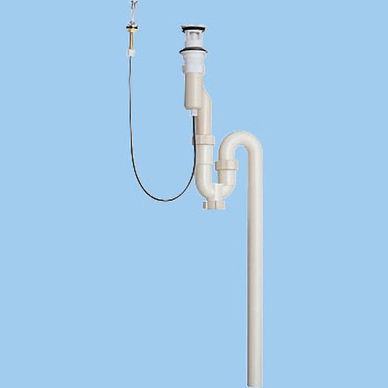 H7720-32 洗髪排水栓付Sトラップ SANEI(旧:三栄水栓製作所) アジャスト付 呼び径32