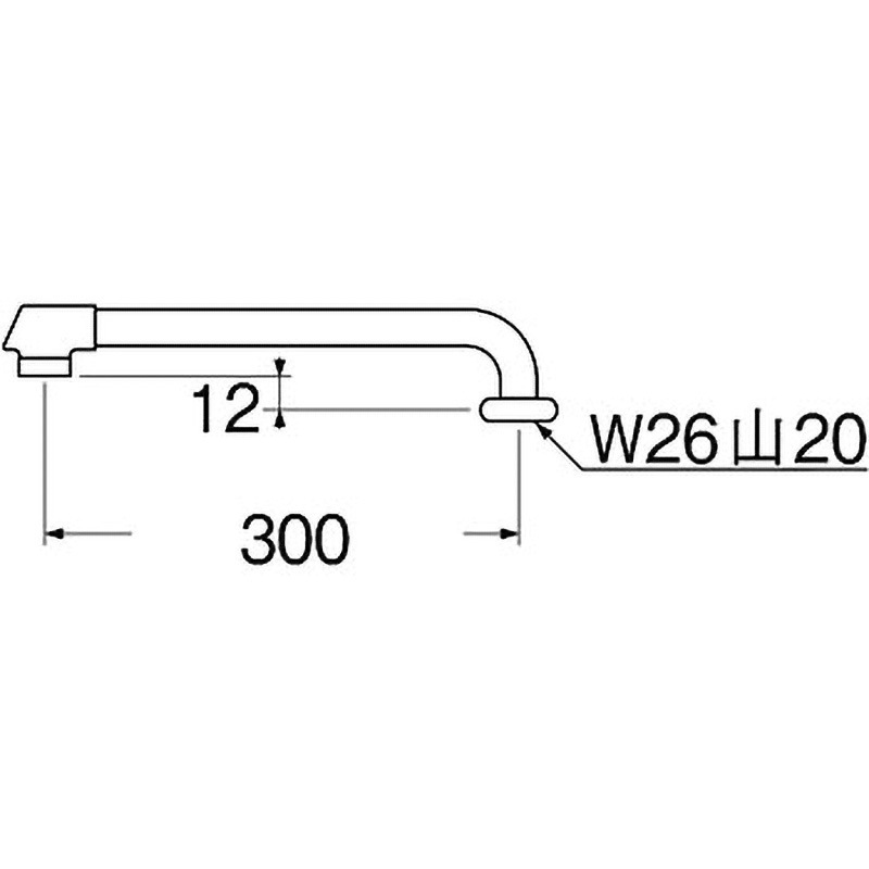 PA20JD-61X3-16 断熱横形パイプ SANEI(旧:三栄水栓製作所) ソフト整流