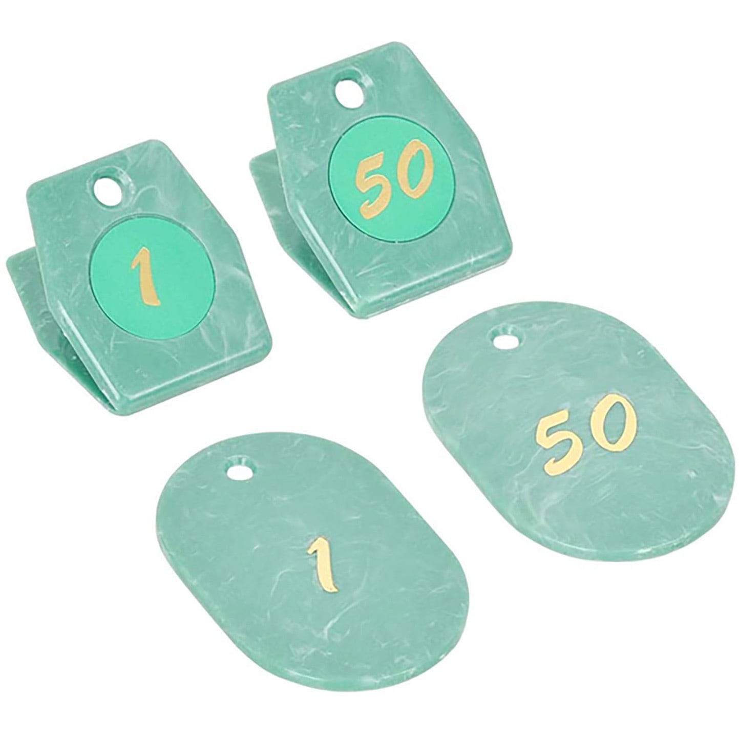 32-10072 マーブルクロークチケット ササガワ 番号1～50 緑色   32-10072