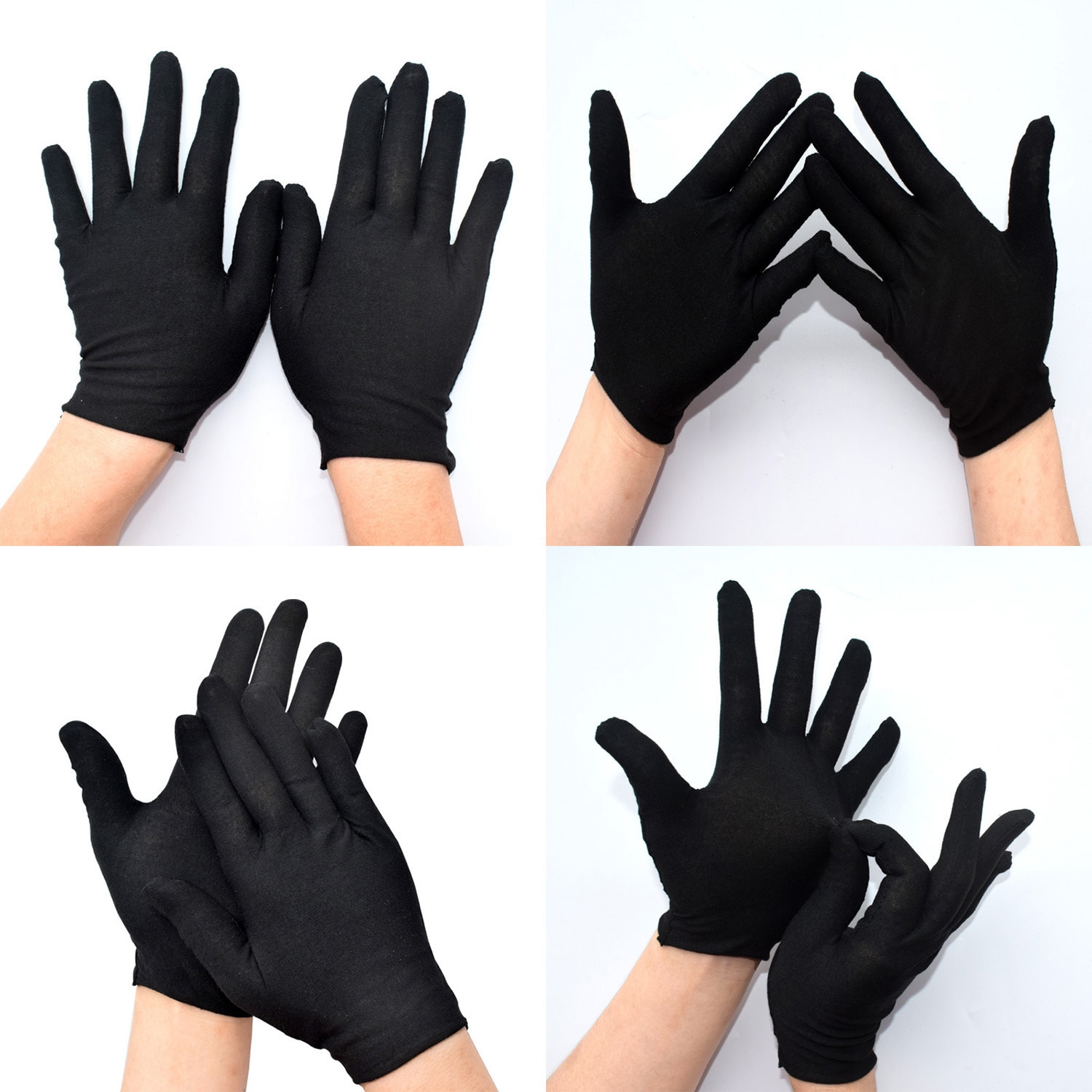 TR-STB01BK-M 作業・品質管理用手袋 ブラック 10枚入り トライメイト