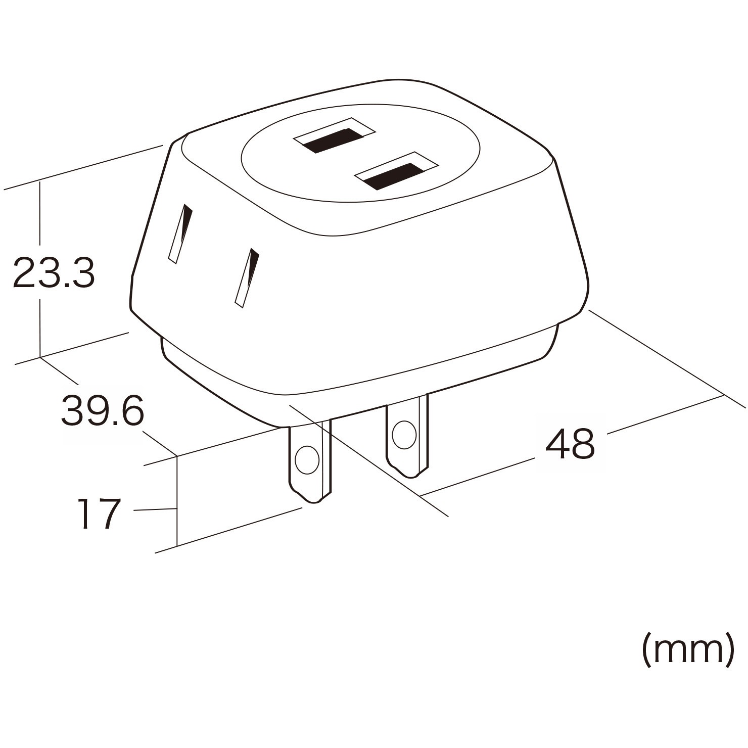 TAP-AC3BKN2 トリプルタップ サンワサプライ 3個口 ブラック(差込口)色