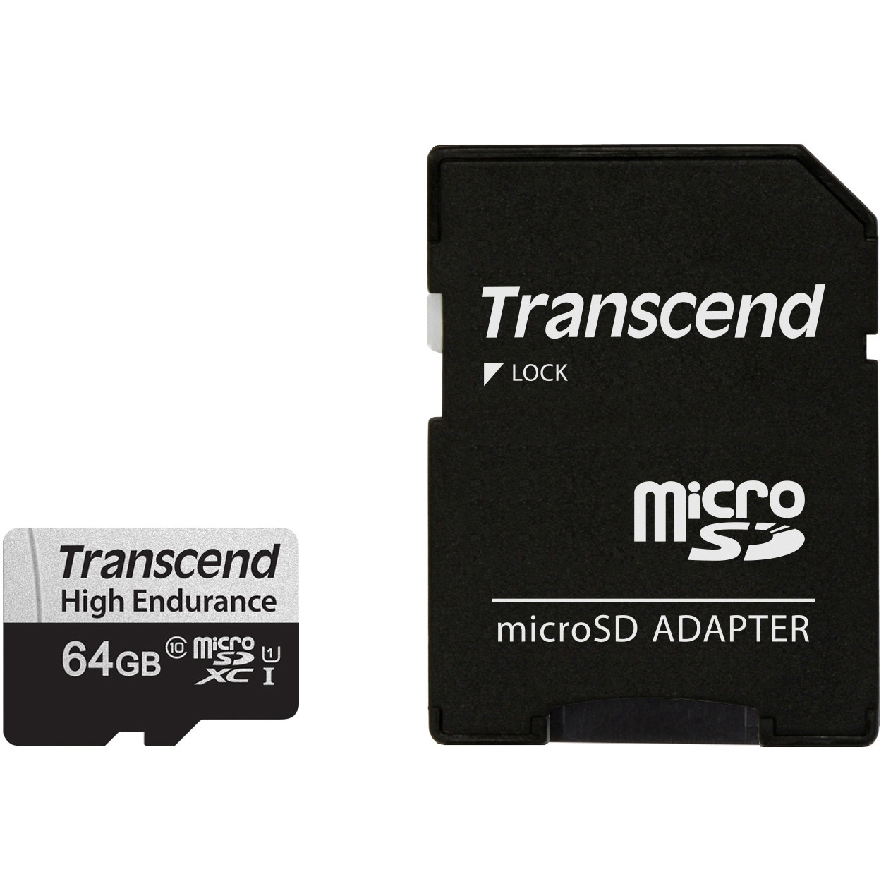 TS64GUSD350V microSDXCカード U1 (TLC) 高耐久 アダプタ付