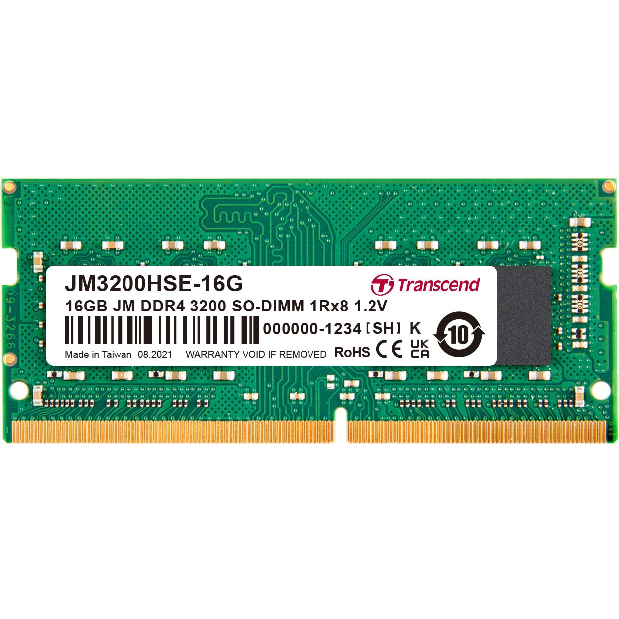 JM3200HSE-16G ノートPC用メモリ PC4-25600(DDR4-3200) 1.2V 260pin SO