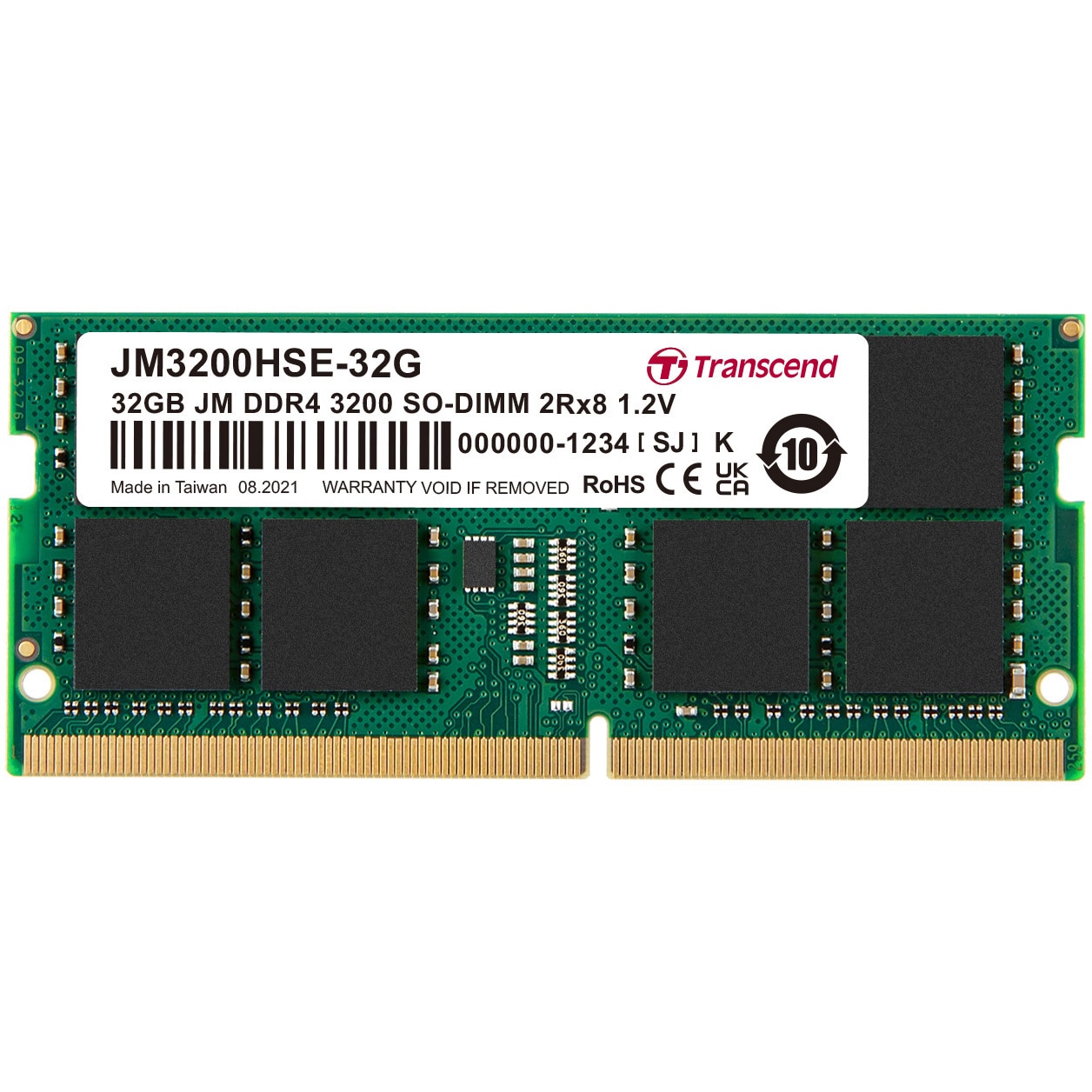 JM3200HSE-32G ノートPC用メモリ PC4-25600(DDR4-3200) 1.2V 260pin SO