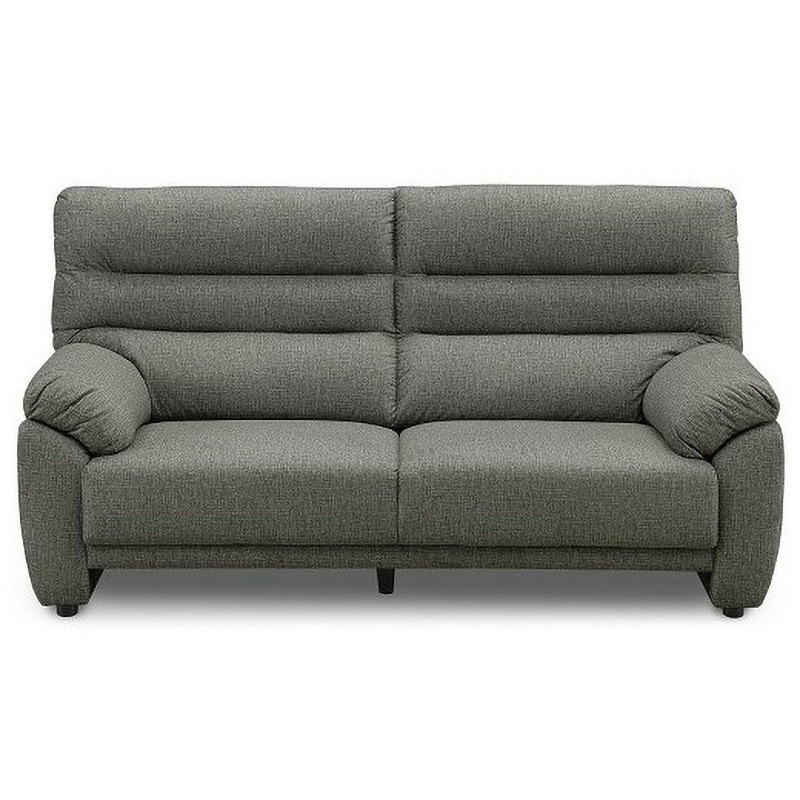 比較的に傷に強い素材のSofa グロリア(組立設置) ADESSO GY(グレー)色 仕様3P 高さ950mm幅1750mm奥行850mm