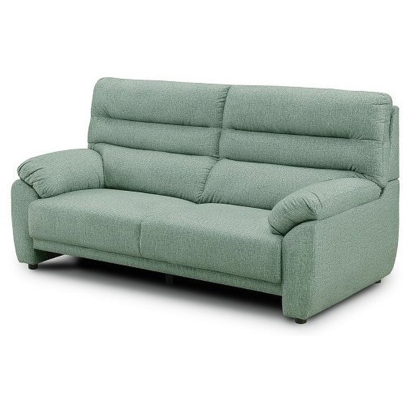 比較的に傷に強い素材のSofa グロリア(組立設置) ADESSO SBL(スカイブルー)色 仕様3P 高さ950mm幅1750mm奥行850mm