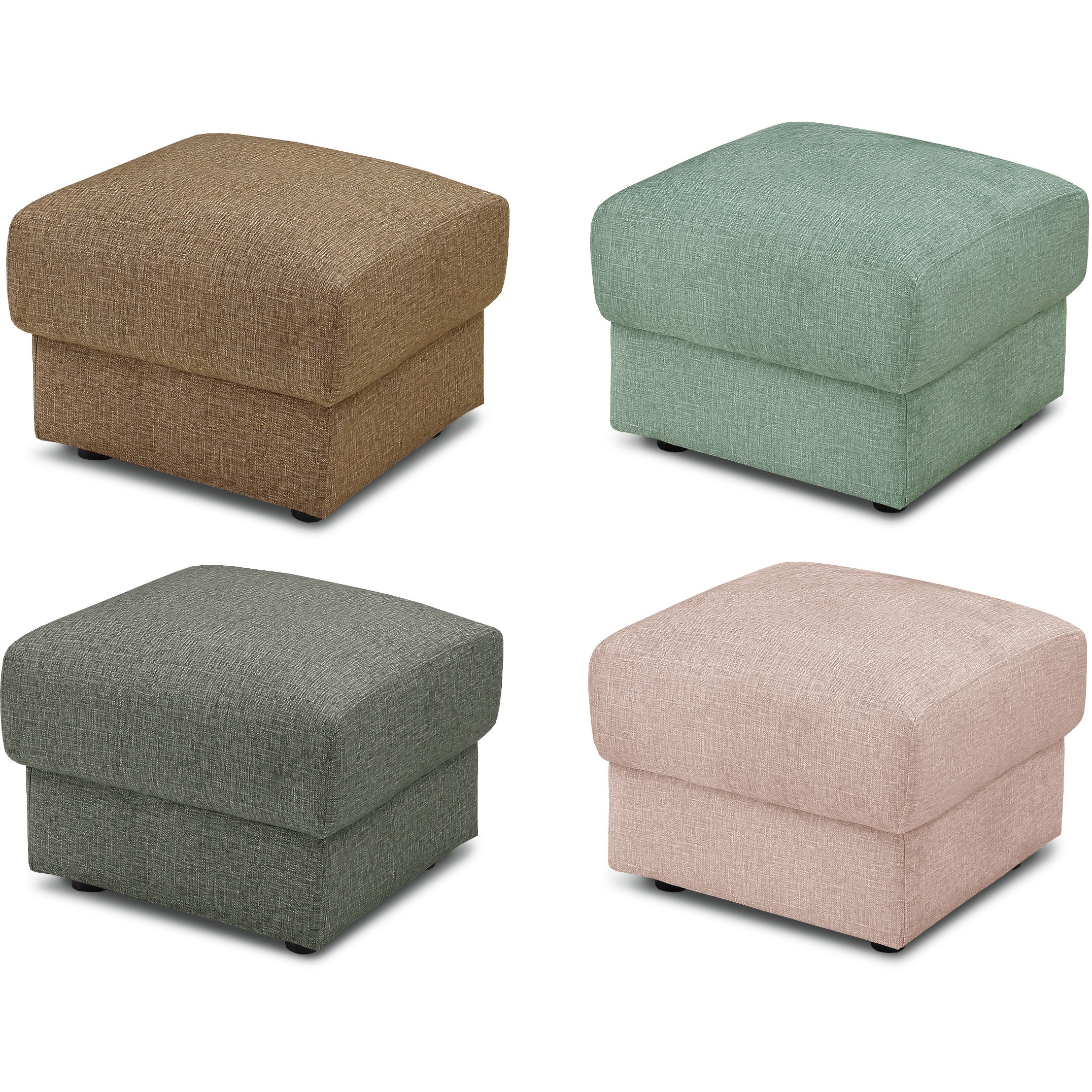 比較的に傷に強い素材のSofa グロリア(組立設置) ADESSO BR(ブラウン)色 スツール仕様 高さ400mm幅500mm奥行500mm 5,778円