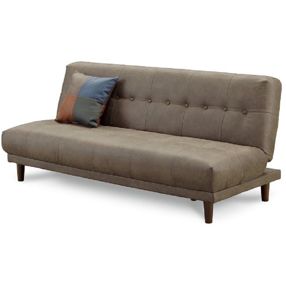 比較的に傷に強い素材のSofa レミオ(組立設置) ADESSO ソファベッド仕様 LBR(ライトブラウン)色 幅1800mm高さ750mm