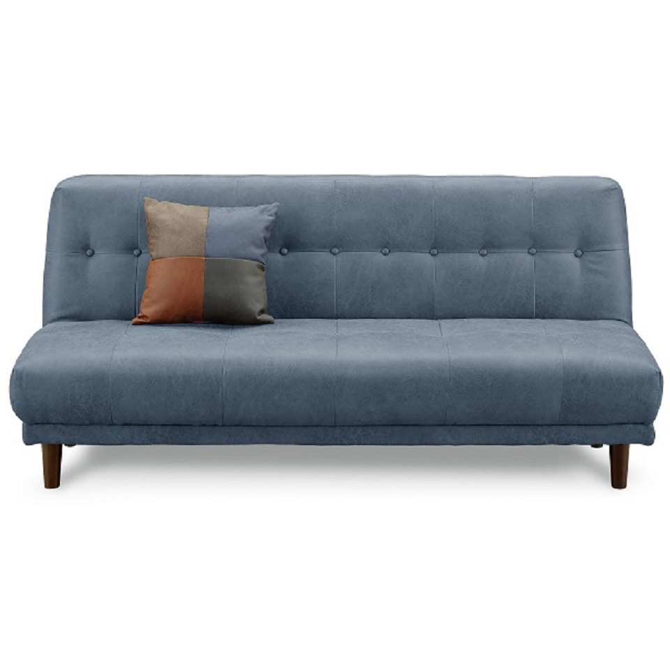 比較的に傷に強い素材のSofa レミオ(組立設置) ADESSO ソファベッド仕様 NB(ネイビー)色 高さ750mm幅1800mm