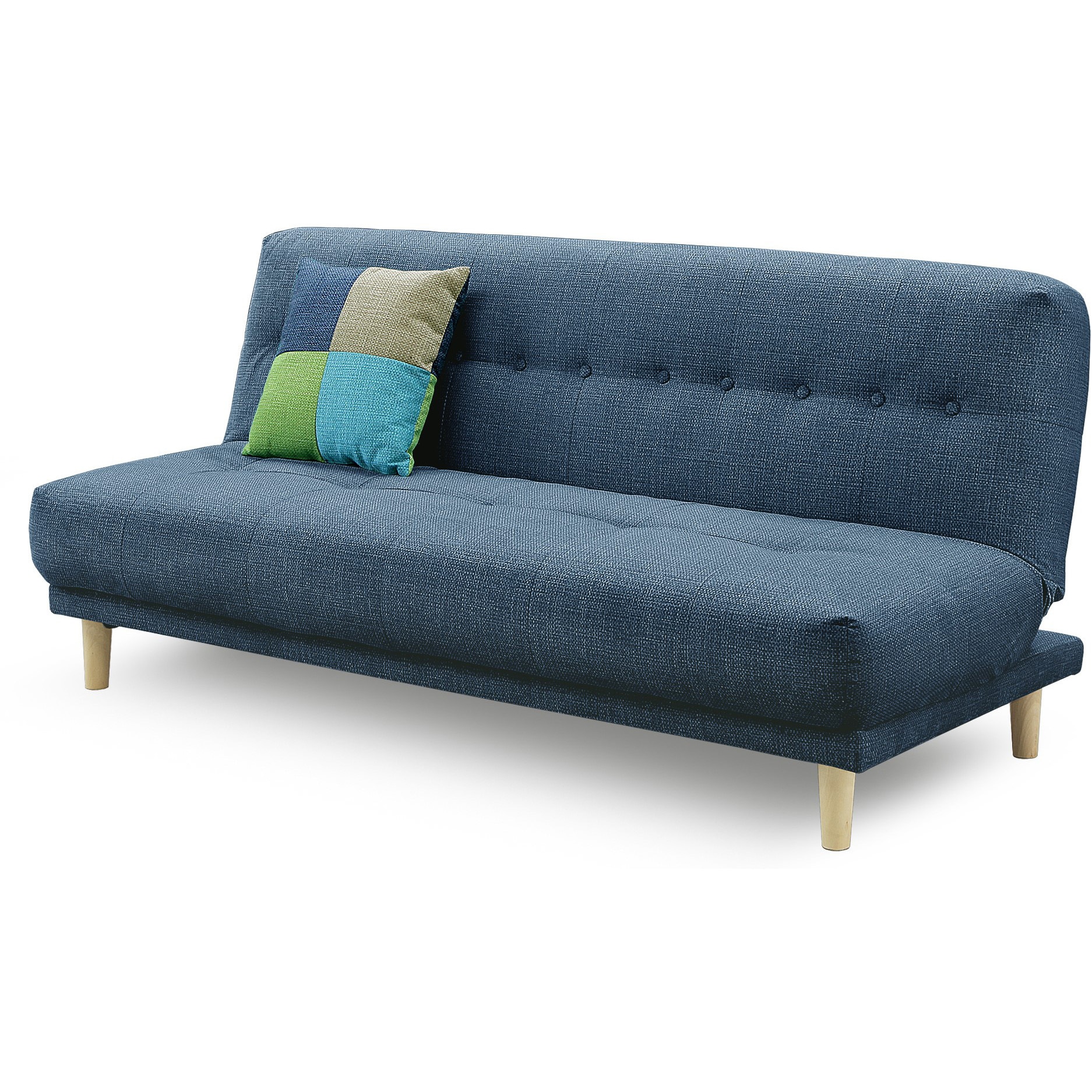 比較的に傷に強い素材のSofa ラボ(組立設置) ADESSO ソファーベッド仕様 DBL(ダークブルー)色 幅1800mm高さ750mm 25,980円