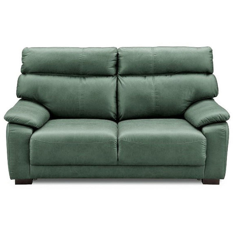 比較的に傷に強い素材のSofa グロス(組立設置) ADESSO 2.5Pソファ仕様 GN(グリーン)色 高さ950mm幅1630mm奥行870mm