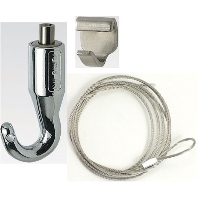 N-853 ピクチャーレール用ワイヤー吊金具フックセット BEST[金物] 壁付