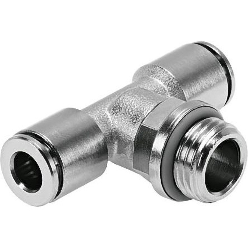 NPQH-T-G18-Q8-P10 プッシュインコネクタ 高耐腐食性 水平Tフィッティング シーリングリング 1袋(10個) Festo 【通販モノタロウ】