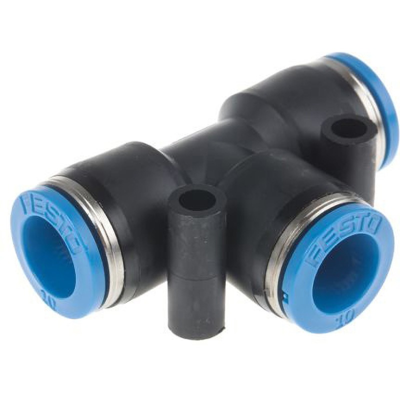 QST-10 プッシュインコネクタ 耐腐食性 Tフィッティング 1袋(10個) Festo 【通販モノタロウ】
