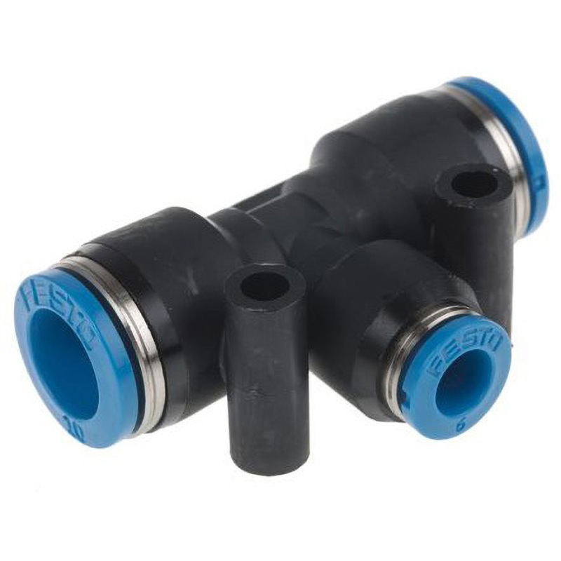 QST-10-6 プッシュインコネクタ 耐腐食性 Tフィッティング 1袋(10個) Festo 【通販モノタロウ】