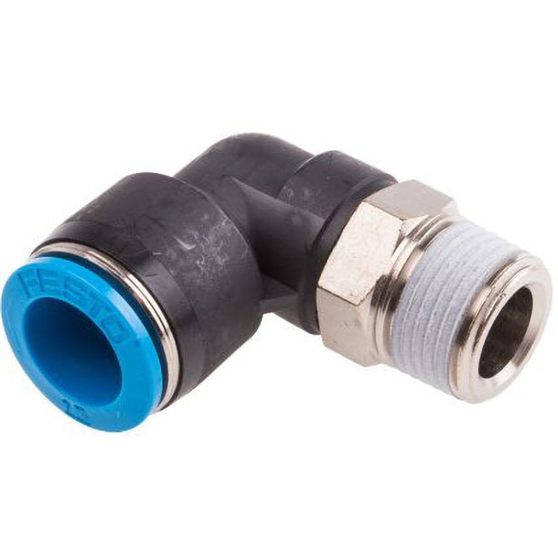 QSL-3/8-12 プッシュインコネクタ 耐腐食性 エルボ ラインフィッティング セルフシーリング Festo 角度90°