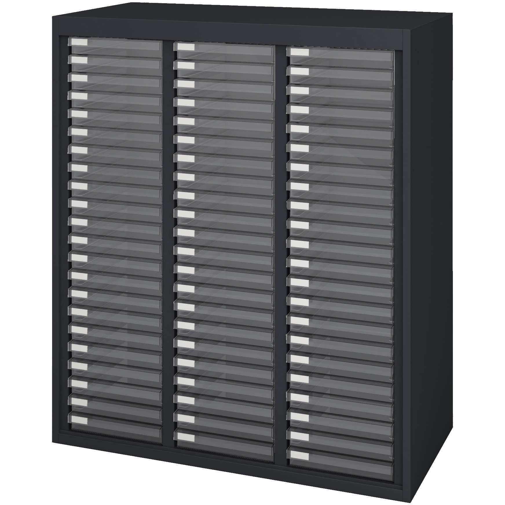 SSN45-10A4A22-NBK トレーキャビネット 浅型22段(配送組立サービス付) アイリスチトセ 引出し型 (本体)ブラック色 幅900mm奥行450mm高さ1050mm  SSN45-10A4A22-NBK