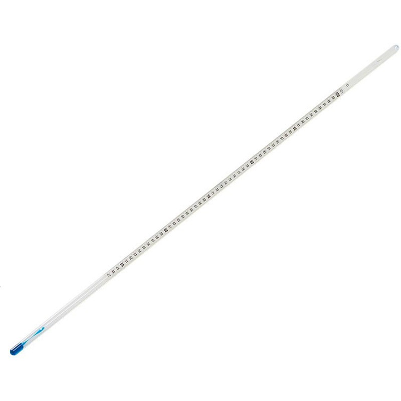 50～100℃ 標準温度計(水銀ゼロ) ケニス 最小目盛0.1℃ 温度範囲50～100℃ 全長420mm