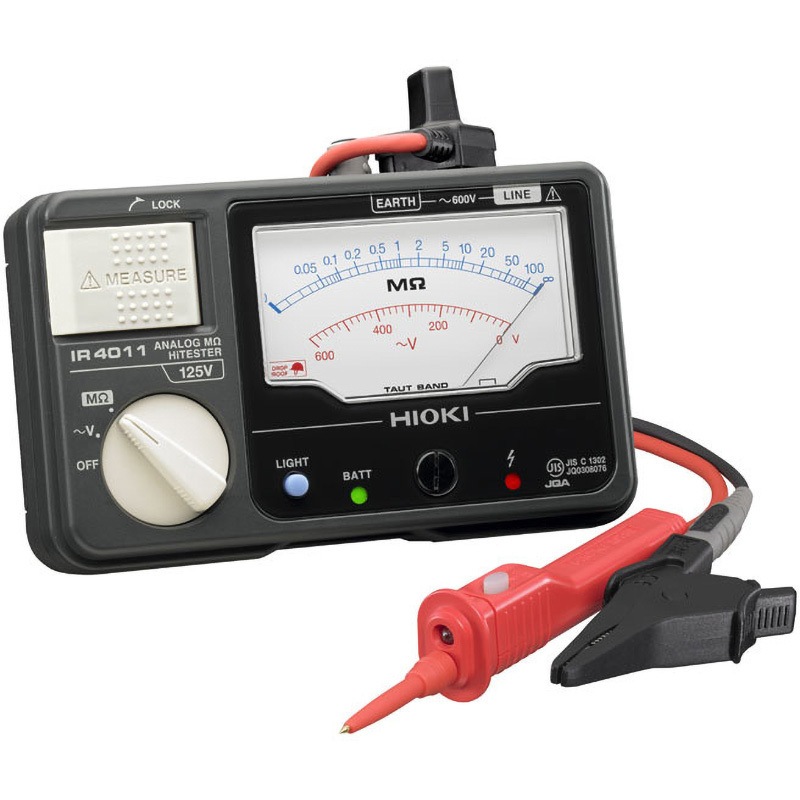IR4011-11(検査成績表、校正証明書、トレーサビリティ体系図付) アナログ絶縁抵抗計(単レンジ) 1台 HIOKI(日置電機) 【通販モノタロウ】 26,966円