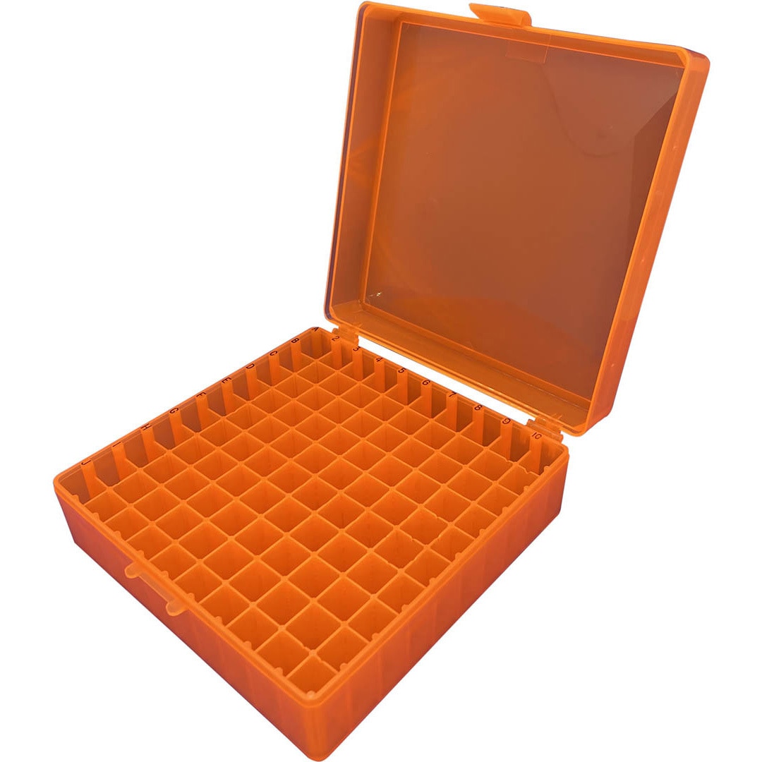 1030-35124 バイアル保存容器 ケニス 材質PP オレンジ色 1個