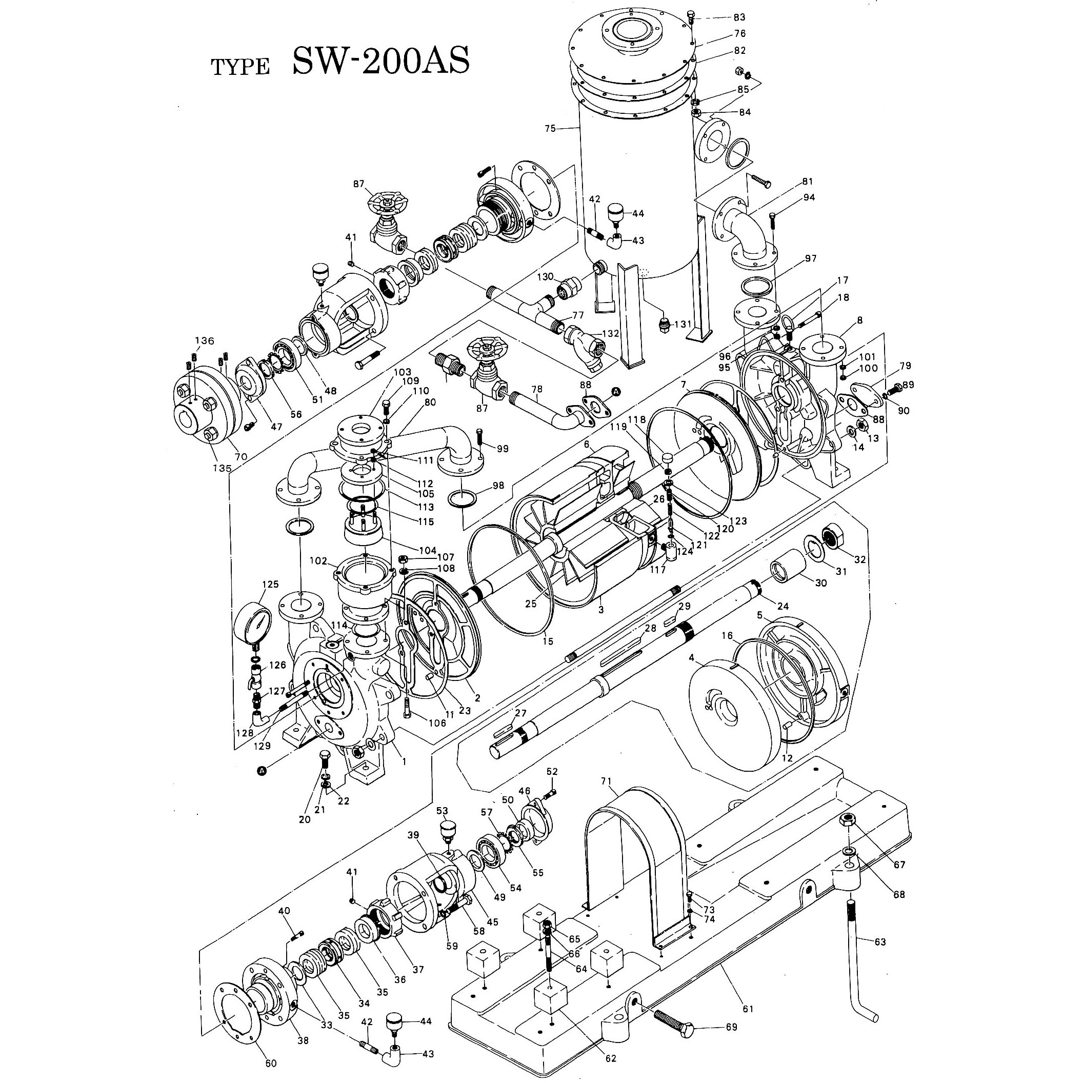 廃業処分品　真空ポンプ　ガスメーター器具つき シングルステージ 真空ポンプ / 工具・DIY用品通販のアストロプロダクツ