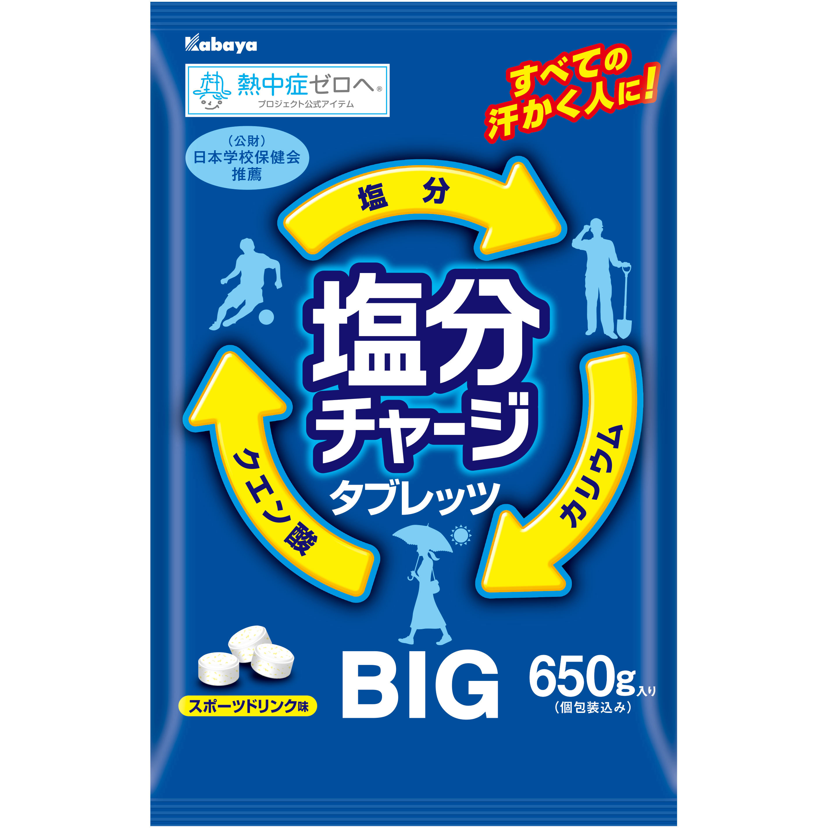 スポーツドリンク味 塩分チャージタブレッツ BIG カバヤ食品 スポーツ