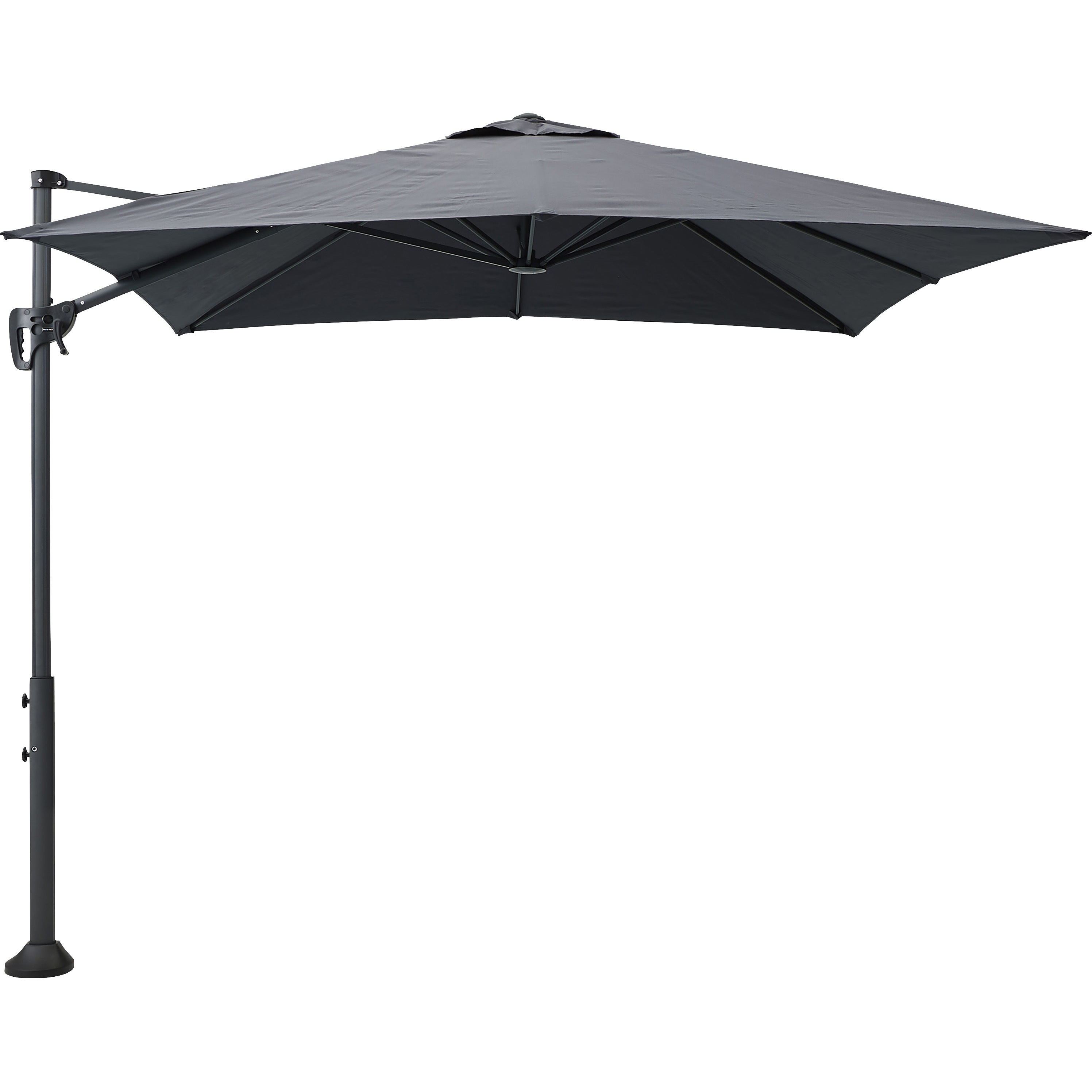 パラソル サイドポール・パラソルシリーズ PATIO PETITE ブラック色 質量8.2kg
