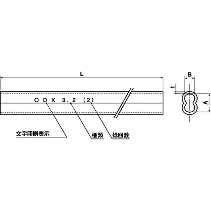 3.2mm B形銅スリーブ 硬銅単線用 1セット(100個) 大阪電具(ODK) 【通販サイトMonotaRO】