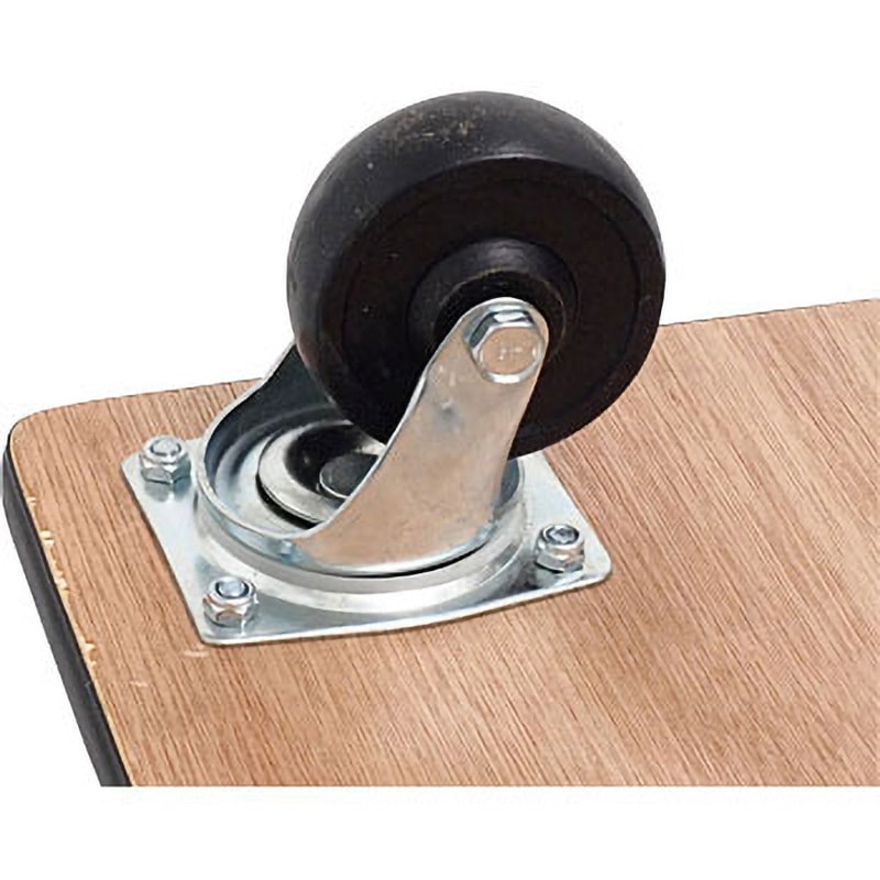 平台車 木製 PP+PVC車輪 すべり止めなし ダブル持ち手 モノタロウ 自在