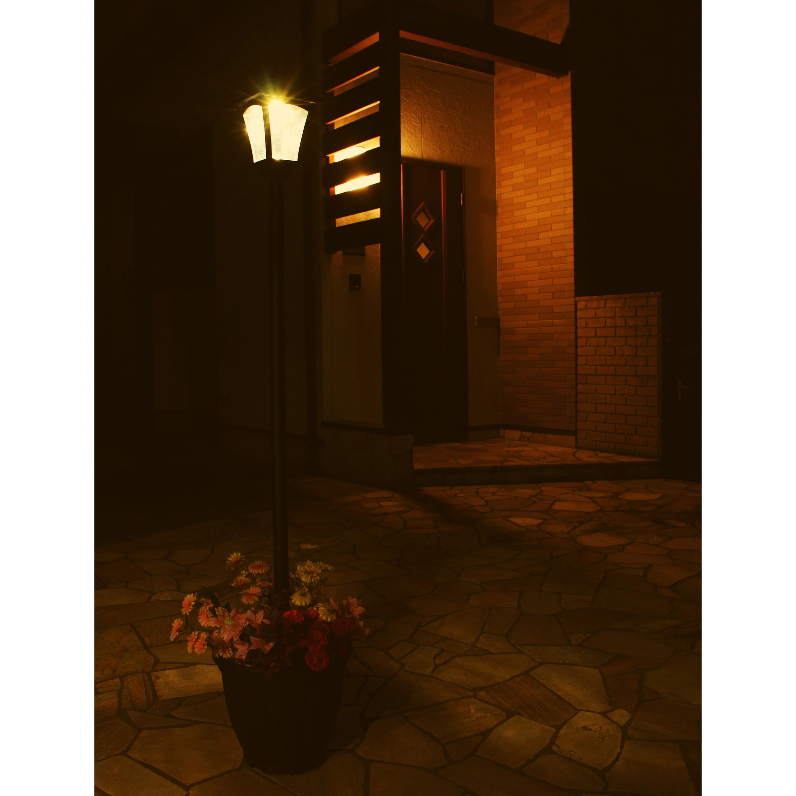 植木鉢付きソーラー街灯 タック 鉢・ポット 【通販モノタロウ】