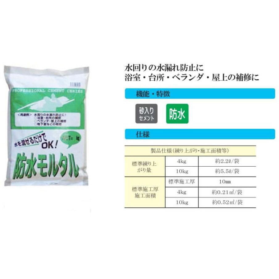 10kg WS防水モルタル 1袋(10kg) マツモト産業 【通販モノタロウ】