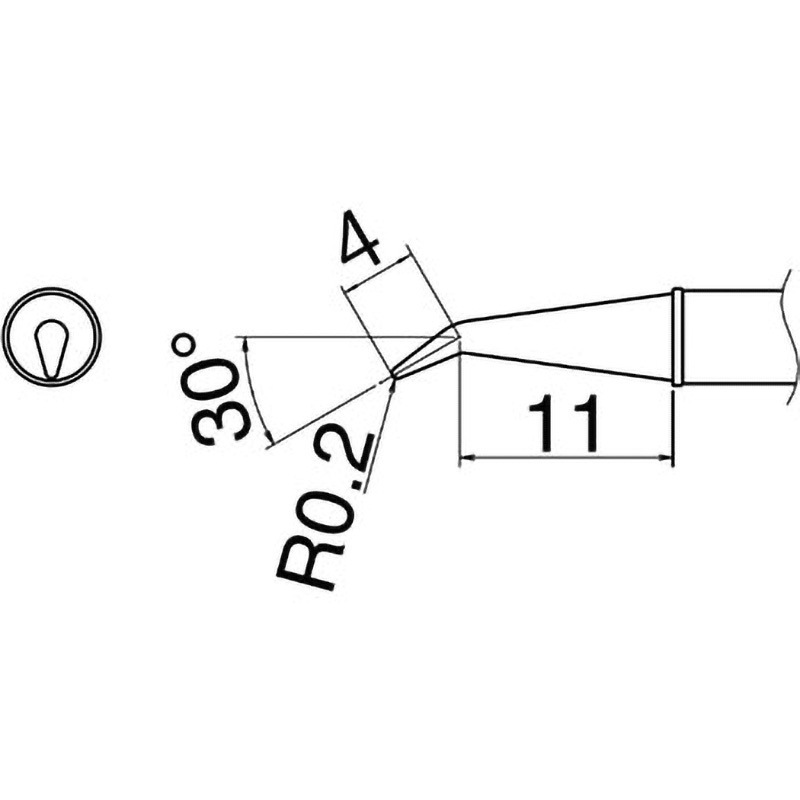 白光 T38-02JS こて先JS型 400℃ T3802JS T38-02JS T3802JS 白光(株) 白光 こて先JS型 400℃ HD店
