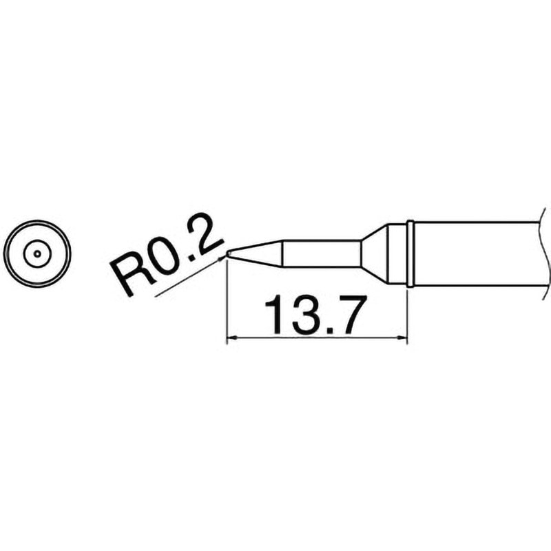T31-03SBL(10個) こて先 SBL型 HAKKO(白光) 350℃用  1セット(10個)