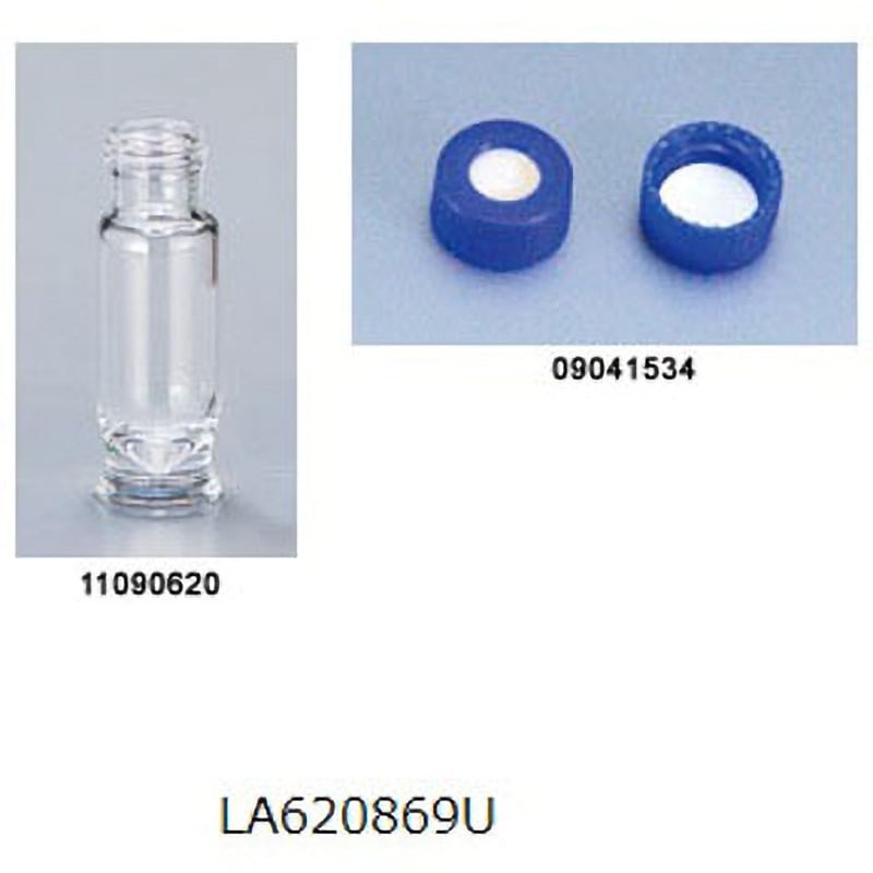 LA620869U バイアル 大阪ケミカル 容量1.1mL 型番LA620869U 寸法Φ12×32mm