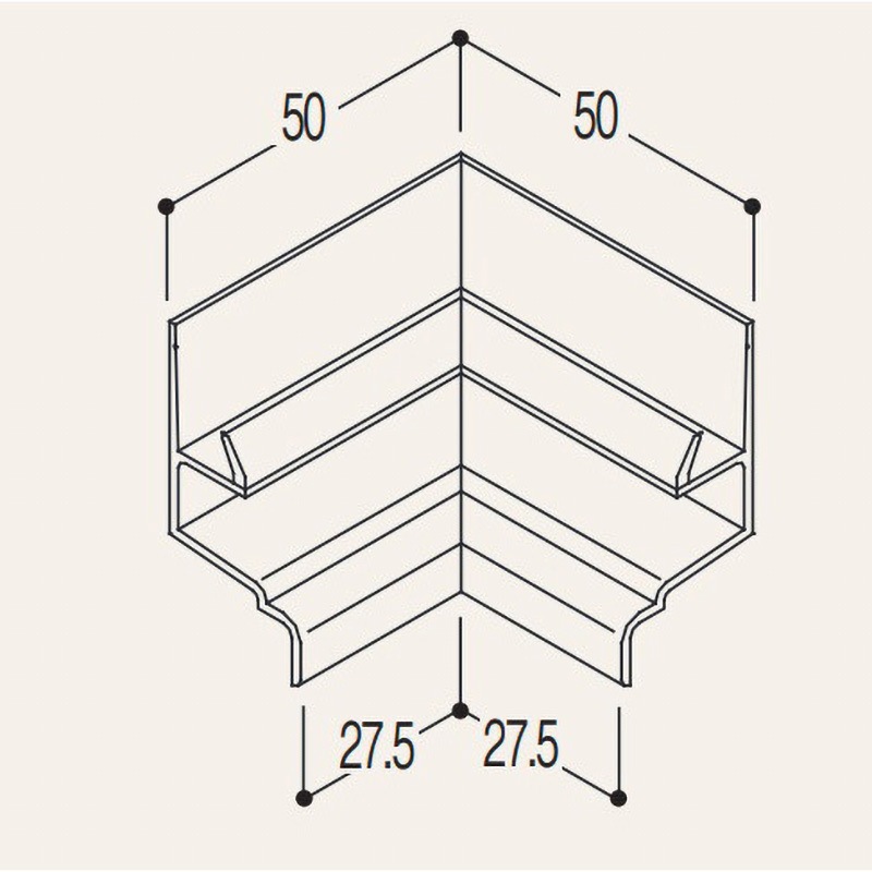 LWCW バスパネル水切2型用入隅 1箱(5個) フクビ化学 【通販モノタロウ】