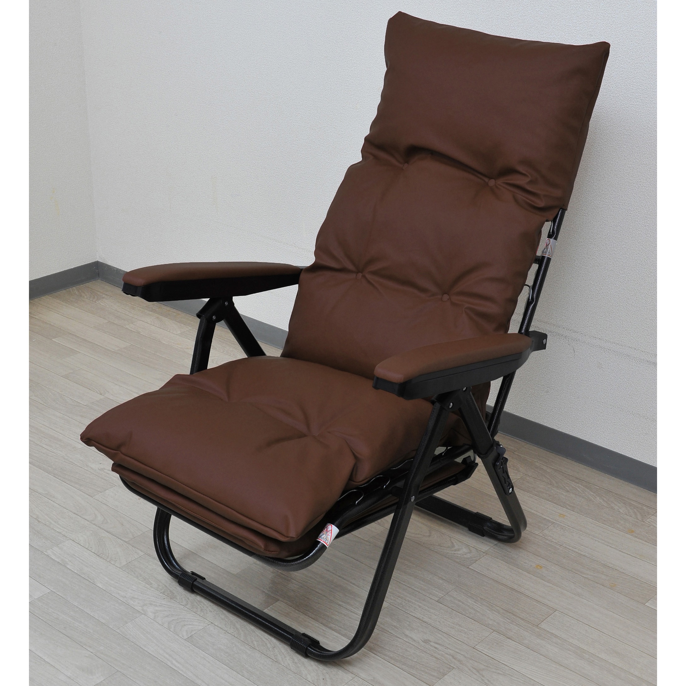 TAN-800BR ヘッドギア可動式スライドリクライニングチェア Vita ブラウン色 寸法105×750×365/415/495/545mm  TAN-800BR