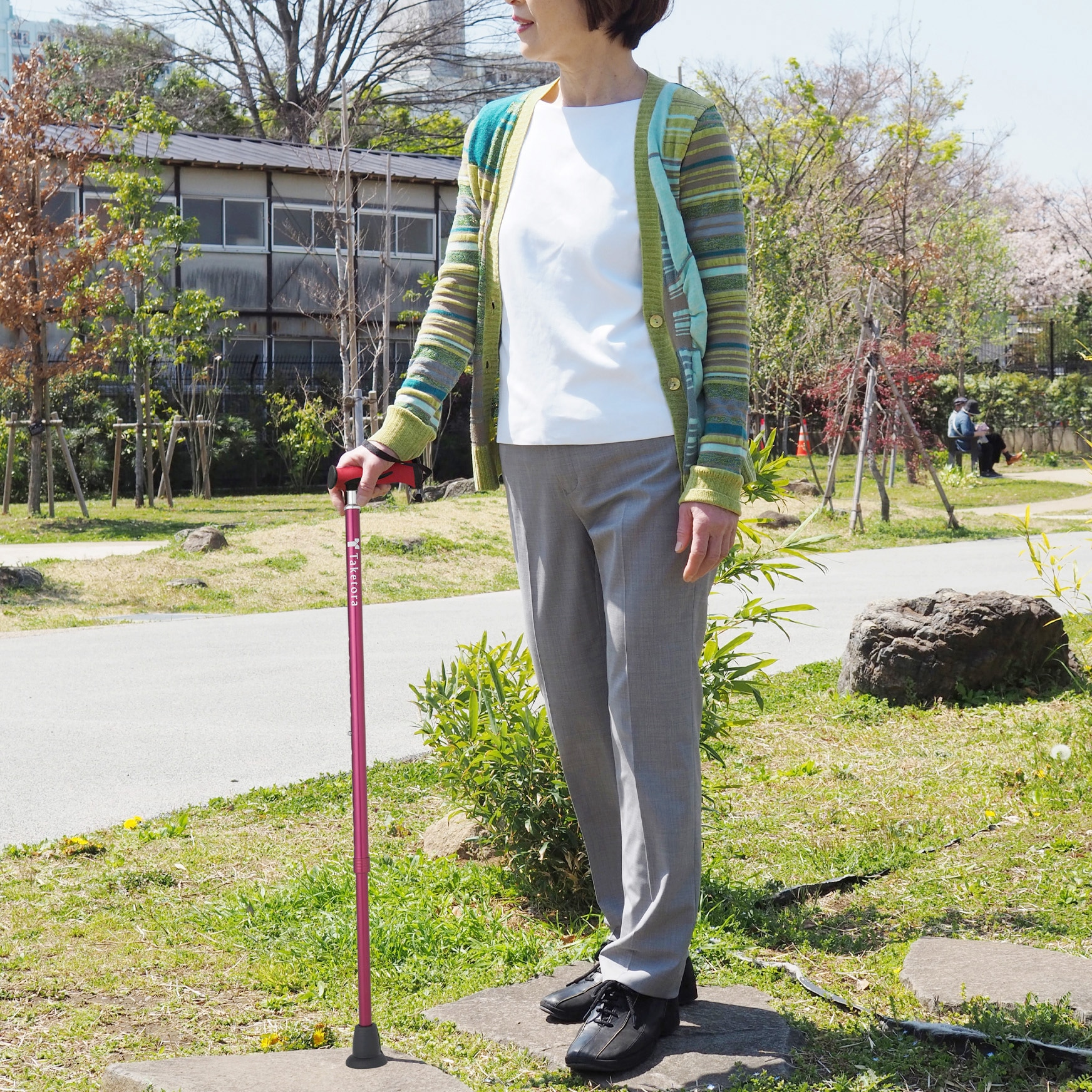 Kひろ 104942 バンブーステッキ 竹虎 ワインレッド色 - 【通販モノタロウ】