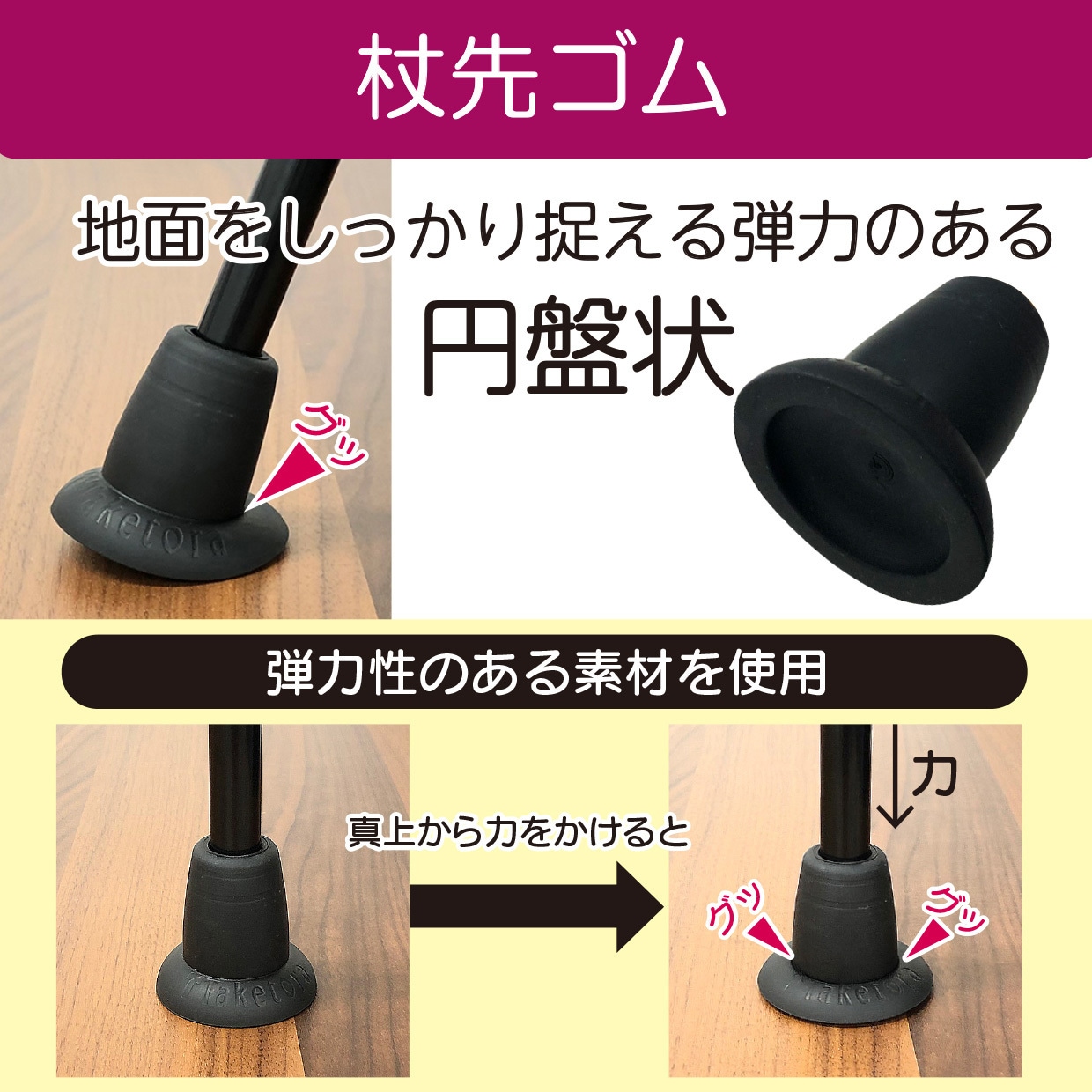 104943 バンブーステッキ 竹虎 ブルー色 - 【通販モノタロウ】