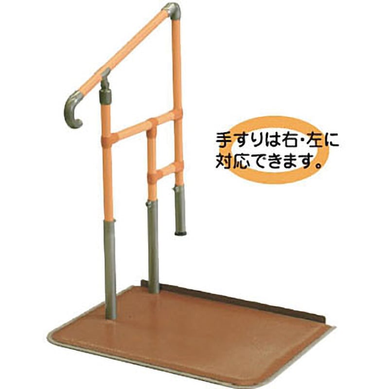 CKE-02-1 あがりかまち用たちあっぷ ステップ台無 片手すり 1個 矢崎