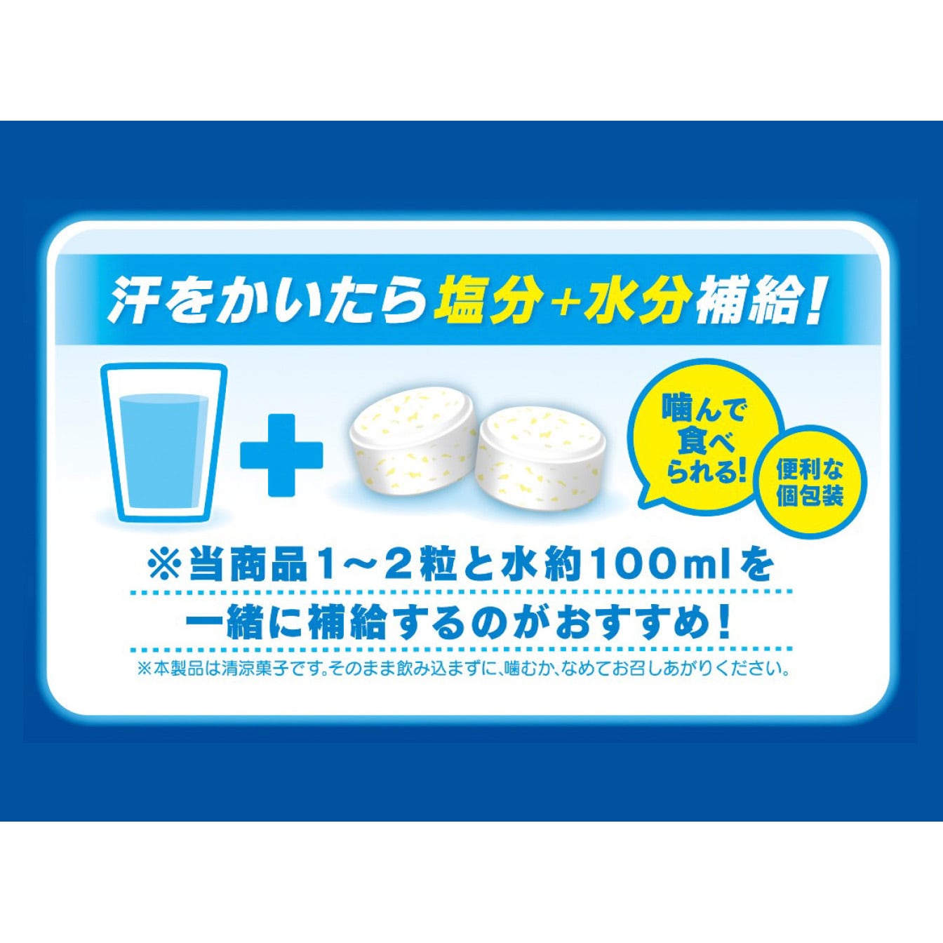 塩レモン味 塩分チャージタブレッツ 1ケース(6袋×8箱) カバヤ食品 【通販モノタロウ】