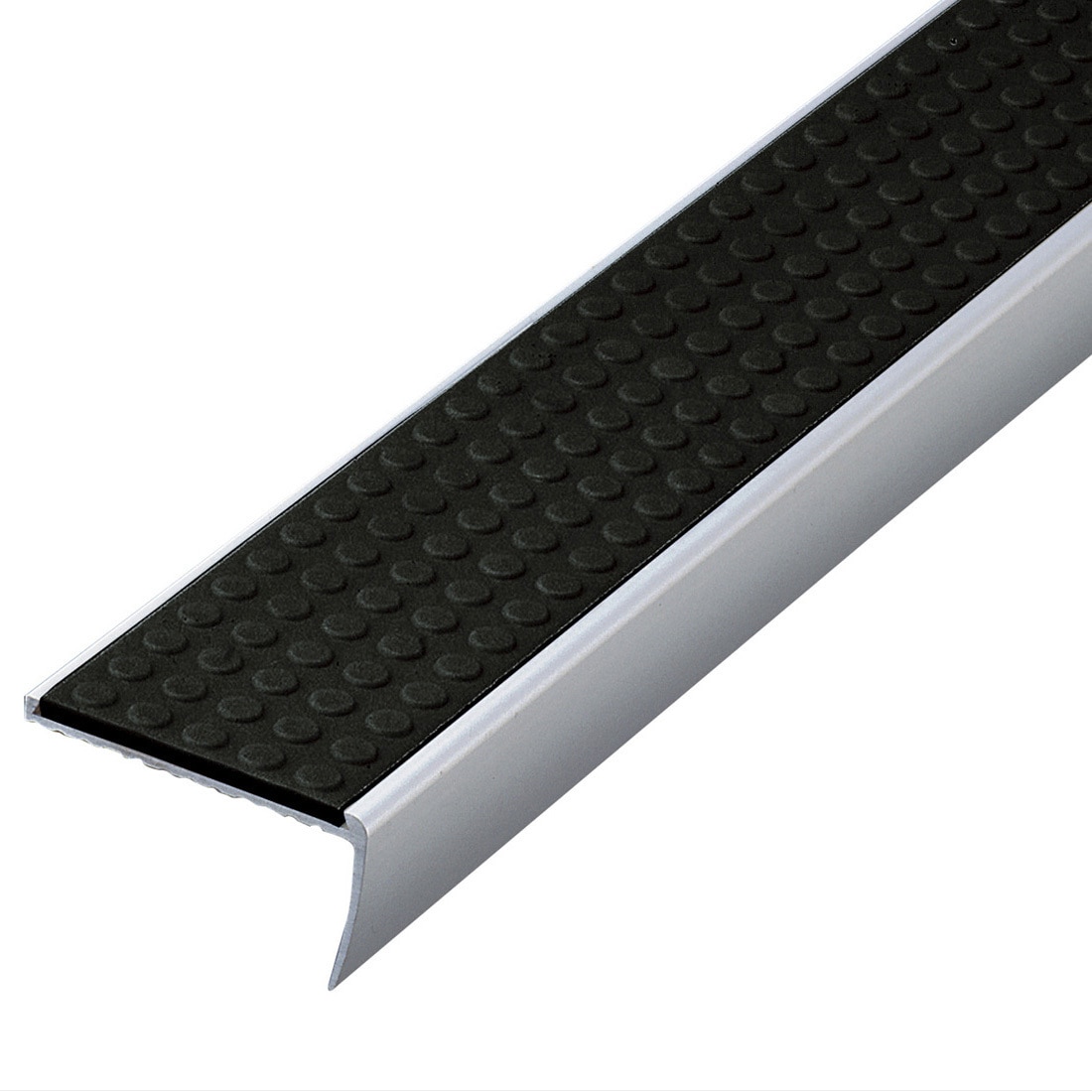 15-DCA140(O) デコレイト 階段滑り止め アルミ製ノンスリップ タイヤ(O)丸型両面テープ式 塩ビタイル・長尺シート用 1本(2m) アシスト 【通販モノタロウ】